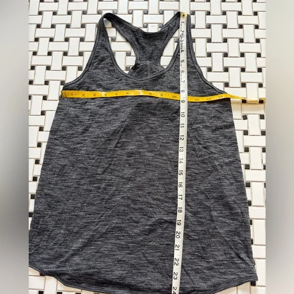 Lululemon Athletica Charcoal Racerback Tank Top - Picture 4 of 4